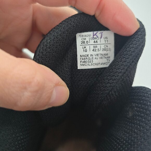 Asics | Matflex 7 black white hi-top wrestling sneakers shoes | MENS 11 - Picture 5 of 10